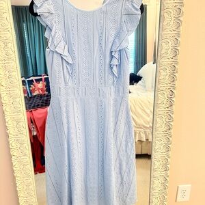 Light Blue Eyelet Dress